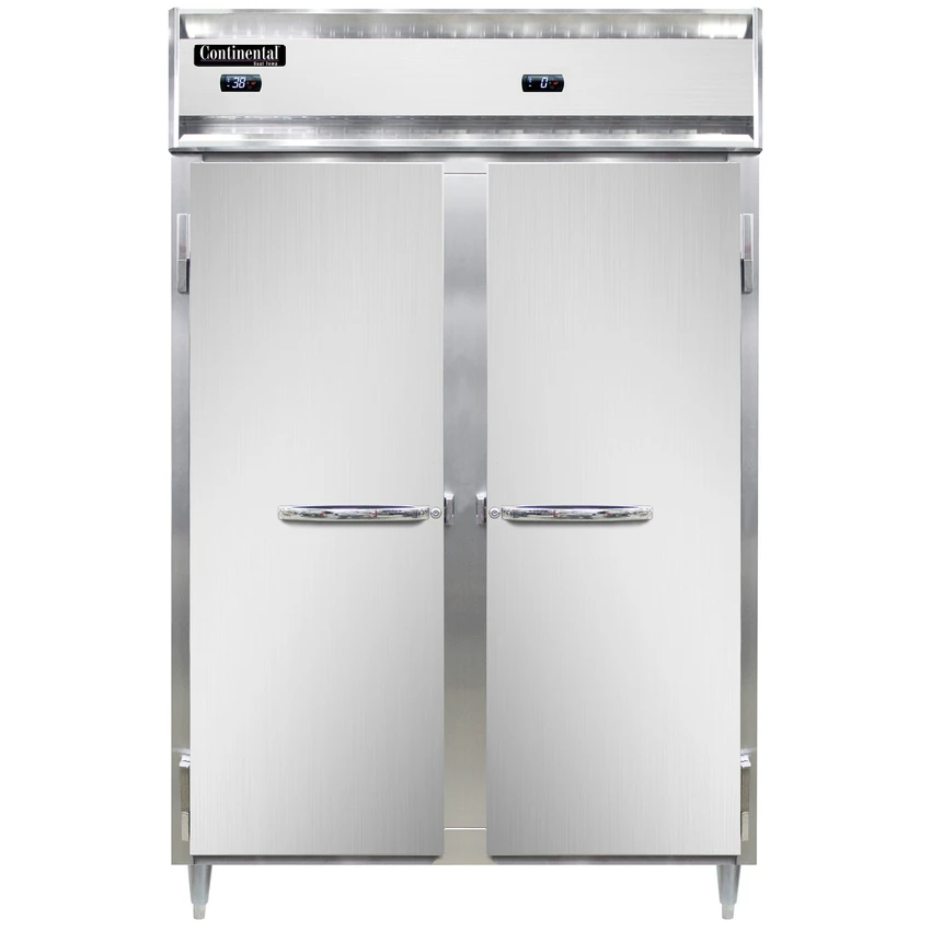 Continental Refrigerator DL2RF-SA-PT 52" W Two-Section Solid Door Reach-In Designer Line Refrigerator/Freezer 3 Continental Refrigerator DL2RF-SA-PT 52" W Two-Section Solid Door Reach-In Designer Line Refrigerator/Freezer