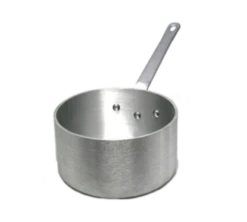 Vollrath 4108 4.5 Qt. 3004 Aluminum Alloy With Riveted Non-Insulated Handle Wear-Ever Classic Select Heavy-Duty Straight Sided Sauce Pan