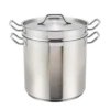 Winco SSDB-16 16 Qt Aluminum & Stainless Steel Double Boiler
