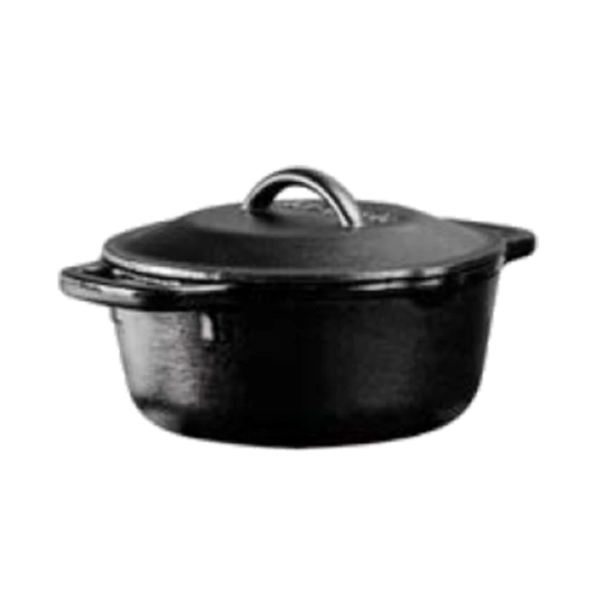 Lodge L1SP3 1 Qt. Cast Iron Cover With Self Basting Tips Serving Pot 3 Lodge L1SP3 1 Qt. Cast Iron Cover With Self Basting Tips Serving Pot