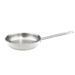 Thunder Group SLSFP008 8" Dia. Stainless Steel Round Welded Handle Fry Pan