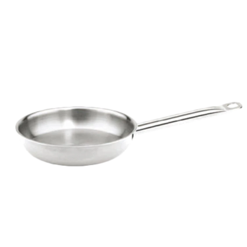 Thunder Group SLSFP008 8" Dia. Stainless Steel Round Welded Handle Fry Pan 3 Thunder Group SLSFP008 8" Dia. Stainless Steel Round Welded Handle Fry Pan