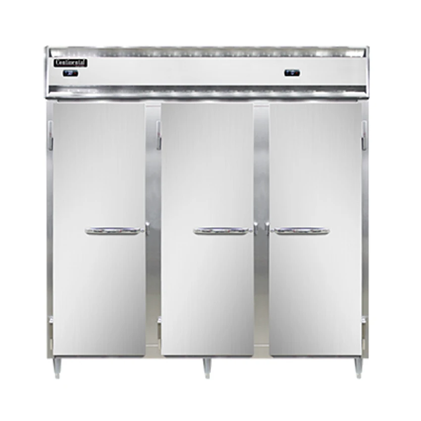 Continental Refrigerator DL3RFF-SA-PT 78" W Three-Section Solid Door Designer Line Refrigerator/Freezer 3 Continental Refrigerator DL3RFF-SA-PT 78" W Three-Section Solid Door Designer Line Refrigerator/Freezer