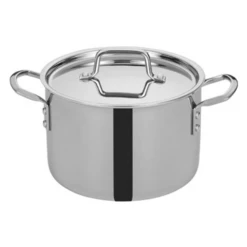 Winco TGSP-6 6 Qt Tri-Gen Induction-Ready Stock Pot