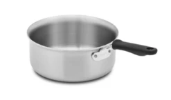 Vollrath 77739 1.5 Qt. 10 Gauge 3004 Aluminum Core TriVent Silicone Insulated Handle Tribute 3-Ply Sauce Pan