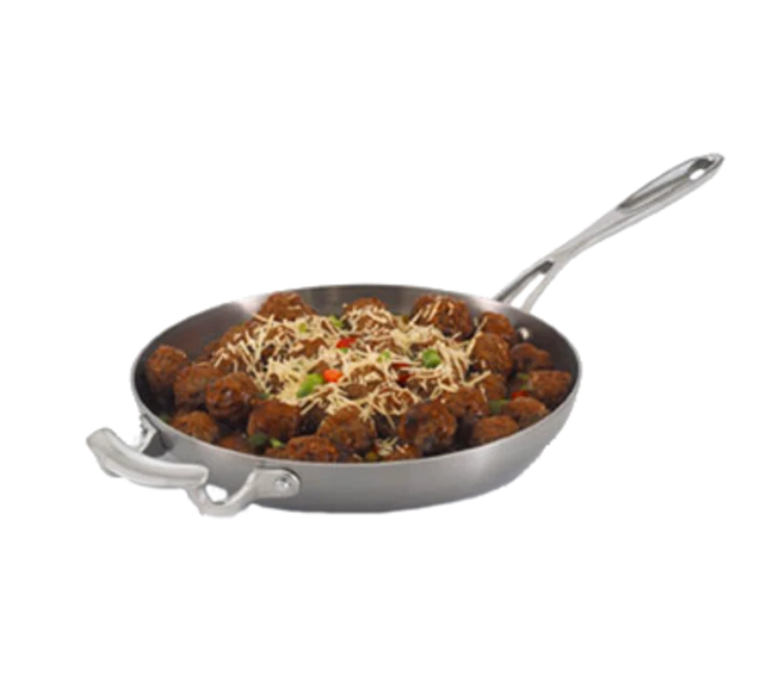 Vollrath 49413 2.25 Qt. Satin 3-Ply Construction Miramar Display Cookware Saute Pan 3 Vollrath 49413 2.25 Qt. Satin 3-Ply Construction Miramar Display Cookware Saute Pan