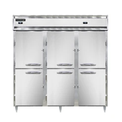 Continental Refrigerator DL3RFF-SS-PT-HD 78" W Three-Section Solid Door Designer Line Refrigerator/Freezer