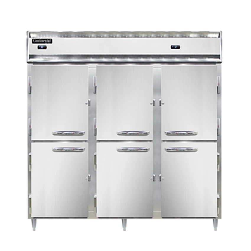 Continental Refrigerator DL3RFF-SS-PT-HD 78" W Three-Section Solid Door Designer Line Refrigerator/Freezer 3 Continental Refrigerator DL3RFF-SS-PT-HD 78" W Three-Section Solid Door Designer Line Refrigerator/Freezer