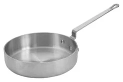 Winco AXST-3 3 Qt. Aluminum Professional Saute Pan
