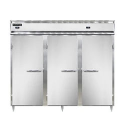 Continental Refrigerator DL3RFFE-SS 85.5" W Three-Section Solid Door Reach-In Designer Line Refrigerator/Freezer