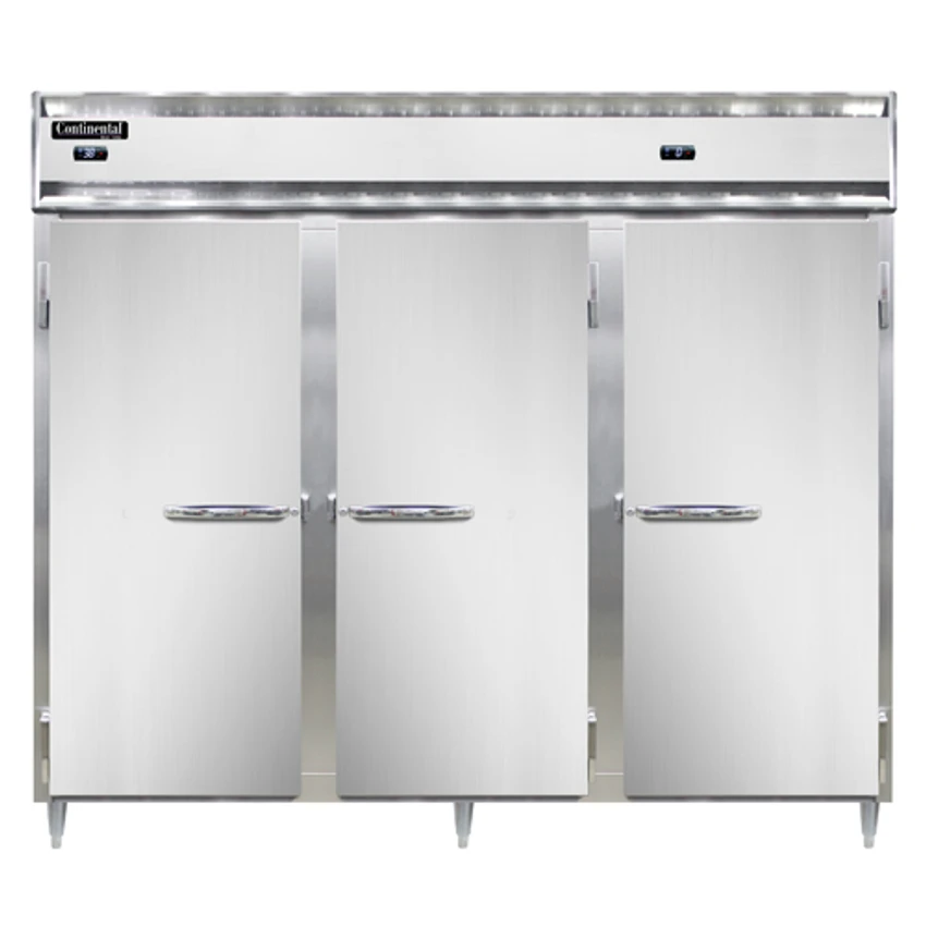 Continental Refrigerator DL3RRFE-PT 85.5" W Three-Section Solid Door Pass-Thru Designer Line Refrigerator/Freezer 3 Continental Refrigerator DL3RRFE-PT 85.5" W Three-Section Solid Door Pass-Thru Designer Line Refrigerator/Freezer