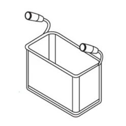 MVP Group 116-0040 0.33 Size Rectangular Axis Pasta Basket For AX-GPC-1 Or AX-GPC-2