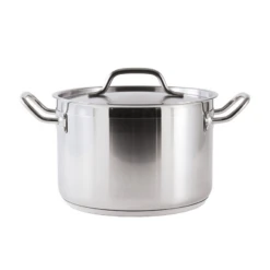 CAC China STKP-8 8 Qt. Stainless Steel Stock Pot With Lid (4 Set Per Case)
