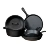 Lodge L5HS3 5-Piece Seasoned With Oil Cast Iron Cookware Set (1 Set) -Kitchen Utensils Shop 4a33ae85 37fa 4c7a 86c1 c78ce2bcfcfb 07158.1700694179