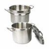 Thunder Group SLSPC012 12 Qt. Stainless Steel Encapsulated Base Pasta Cooker Set