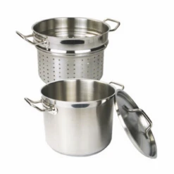 Thunder Group SLSPC012 12 Qt. Stainless Steel Encapsulated Base Pasta Cooker Set