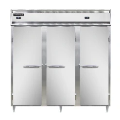 Continental Refrigerator DL3RRF-SS 78" W Three-Section Solid Door Reach-In Designer Line Refrigerator/Freezer