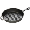 Lodge L8GP3 10.5" Dia. X 2.62" H With Helper Handle Cast Iron Grill Pan (3 Each Per Case)