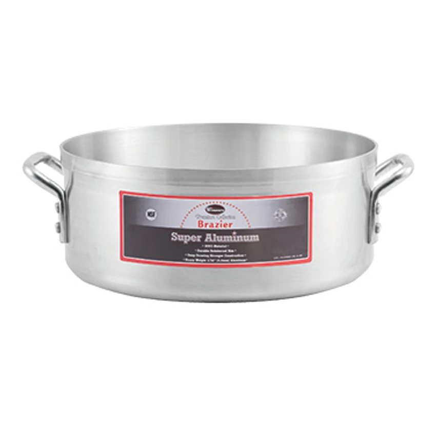 Winco AXBZ-18 18 Qt. Aluminum Round Professional Brazier With Cover 3 Winco AXBZ-18 18 Qt. Aluminum Round Professional Brazier With Cover