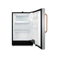 Summit ADA302BRFZSSTBC 19.88" W Black Stainless Steel Accucold Undercounter Refrigerator-Freezer