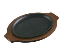 Lodge UGOH 11.1" W X 13.34" D X .68" H Oval Wood Underliner (6 Each Per Case)