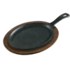 Lodge LOS3 10" W X 7.5" D Cast Iron Oval Serving Griddle (6 Each Per Case)