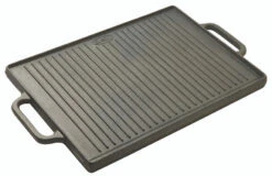 Matfer Bourgeat 71058 19 2/3" L X 13 3/4" W X 1 1/8 H Cast Iron Rectangle Guison Griddle