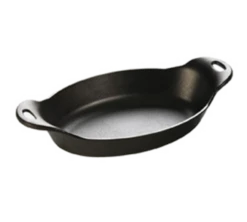 Lodge HOSD 36 Oz. Cast Iron Oval Server With Handles (4 Each Per Case)
