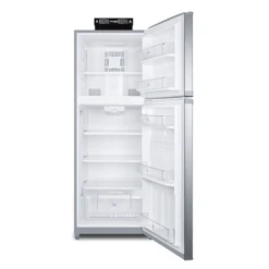 Summit BKRF14SS 26" W Stainless Steel Solid Door Break Room Refrigerator-Freezer
