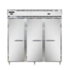 Continental Refrigerator DL3RFF-SS 78" W Three-Section Solid Door Reach-In Designer Line Refrigerator/Freezer