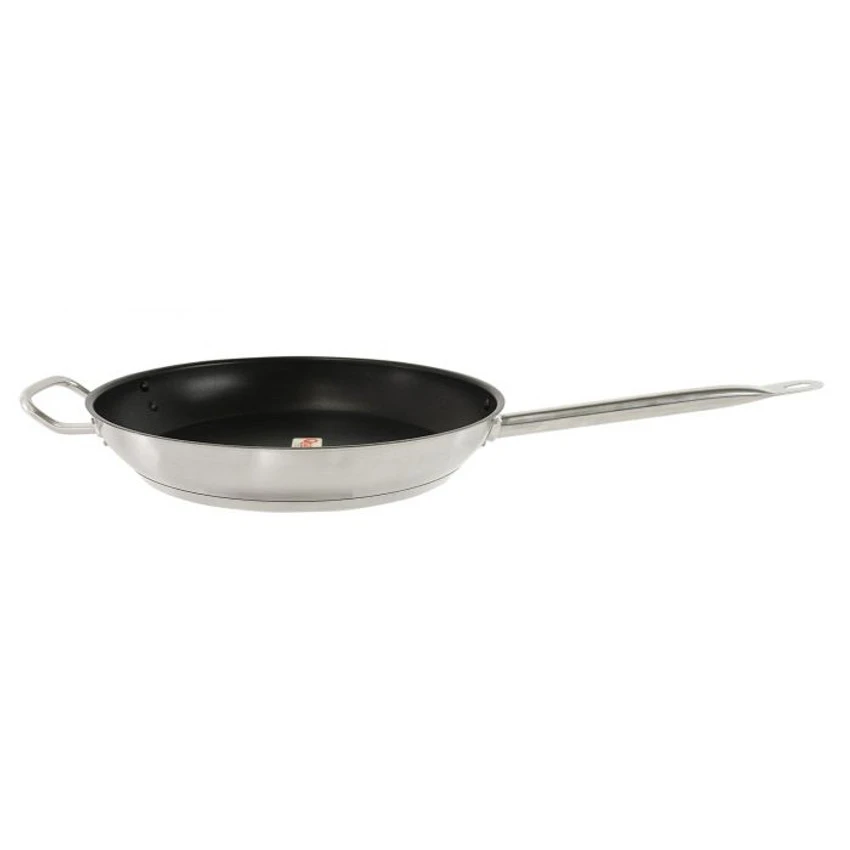 Thunder Group SLSFP4112 12" Dia. Stainless Steel Uncoated Fry Pans 3 Thunder Group SLSFP4112 12" Dia. Stainless Steel Uncoated Fry Pans