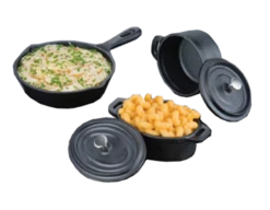 American Metalcraft CIPR42 9 Oz. Cast Iron Round Baking Dish