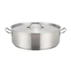Winco SSLB-25 25 Qt. Aluminum Round Premium Brazier With Cover -Kitchen Utensils Shop 88d8038d d422 4002 80c4 50efa48474e7 41239.1678662429