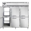Continental Refrigerator DL3RRF-PT-HD 78" W Three-Section Solid Door Pass-Thru Designer Line Refrigerator/Freezer