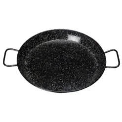 Winco CSPP-23E 23-5/8" Dia. Carbon Steel Round Paella Pan