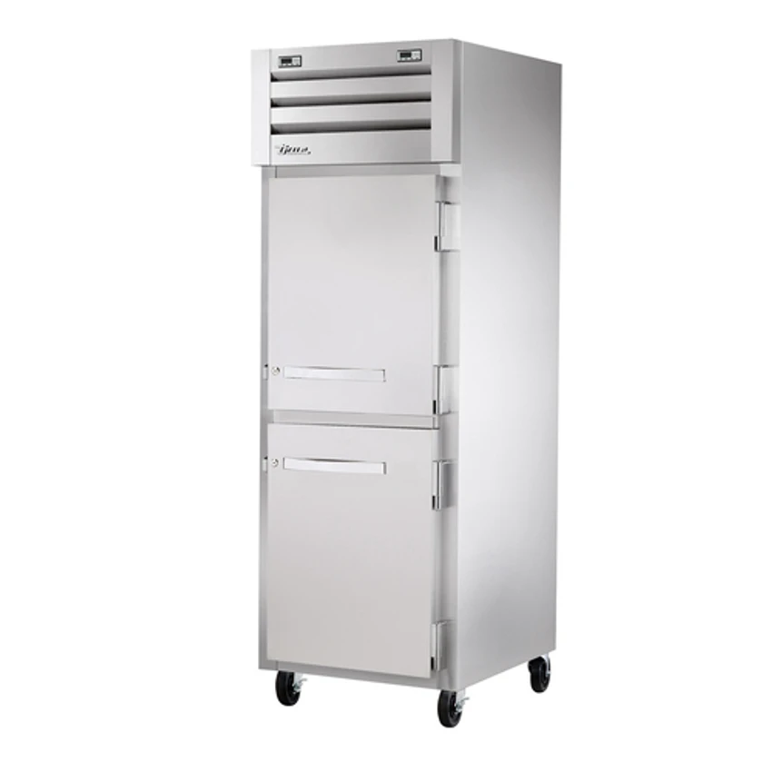 True STR1DT-2HS-HC 2 Stainless Steel Half Doors And Sides LED Interior Lights Reach-In SPEC SERIES Refrigerator Or Freezer - 115 Volts 3 True STR1DT-2HS-HC 2 Stainless Steel Half Doors And Sides LED Interior Lights Reach-In SPEC SERIES Refrigerator Or Freezer - 115 Volts