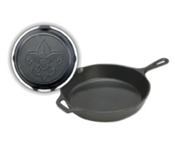 Lodge L10SK3BS 10.6875" Round Cast Iron With Helper Handle Boy Scout Skillet (3 Each Per Case)