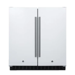 Summit FFRF3075W 29.5" W White Built-In Undercounter Refrigerator-Freezer