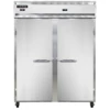 Continental Refrigerator 2RFE-SS 57" W Two-Section Solid Door Reach-In Extra-Wide Refrigerator/Freezer