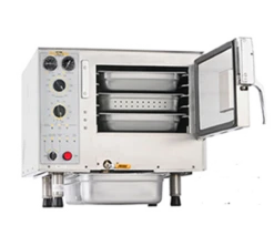 AccuTemp S62083D150 6 Pans Electric Countertop Steam'N'Hold Boilerless Convection Steamer - 208 Volts