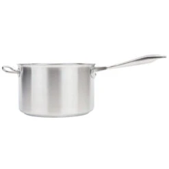 Vollrath 47743 7 Qt. Stainless Steel And Aluminum Clad Bottom Intrigue Stainless Steel Sauce Pan