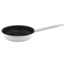 Thunder Group SLSFP308 8" Dia. Round Stainless Steel Coated Fry Pans