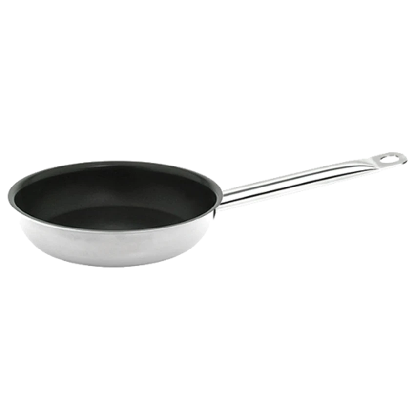 Thunder Group SLSFP308 8" Dia. Round Stainless Steel Coated Fry Pans 3 Thunder Group SLSFP308 8" Dia. Round Stainless Steel Coated Fry Pans