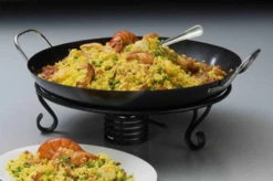 American Metalcraft GS1775 23.75" Carbon Steel Round Paella Pan