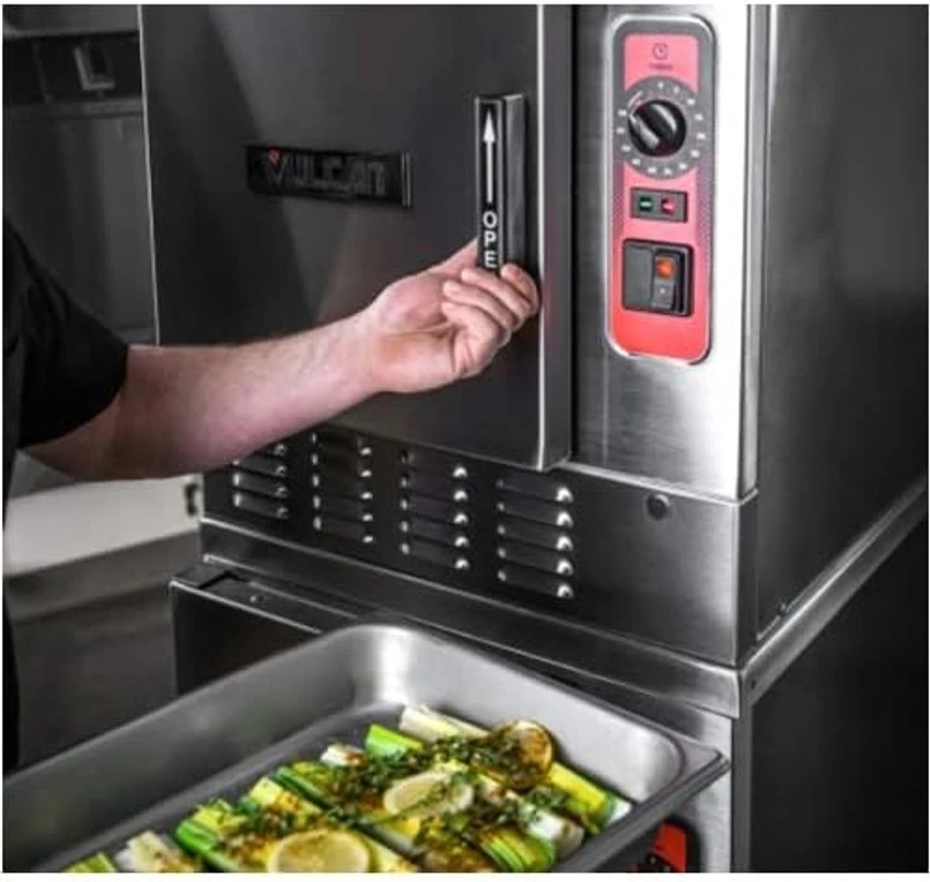 Vulcan C24EO5 5 Pans Electric Countertop Steamer - 208 Volts 3 Phase 12 KW 4 Vulcan C24EO5 5 Pans Electric Countertop Steamer - 208 Volts 3 Phase 12 KW - Image 2