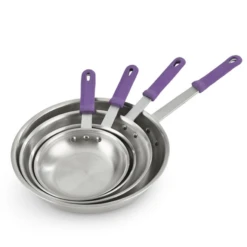 Vollrath 400880 8" Top Dia. X 1.88" Inside H X 5.75" Bottom Dia. 10 Gauge Wear-Ever Aluminum Fry Pan