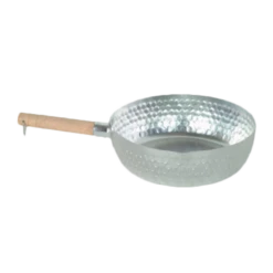 Thunder Group ALSP004 9" Dia. Aluminum Flat Bottom Snow Flat Pan