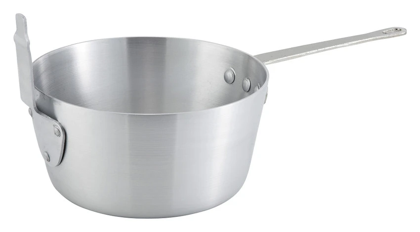 Winco ALSP-5 5.50 Qt. Aluminum Fryer And Pasta Pan 3 Winco ALSP-5 5.50 Qt. Aluminum Fryer And Pasta Pan