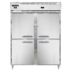 Continental Refrigerator DL2RWE-SS-PT-HD 57" W Two-Section Pass-Thru Designer Line Refrigerator/Heated Cabinet