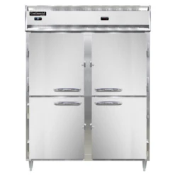 Continental Refrigerator DL2RWE-SS-PT-HD 57" W Two-Section Pass-Thru Designer Line Refrigerator/Heated Cabinet